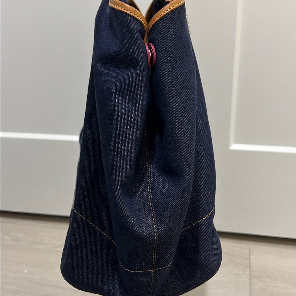 Coach Vintage Hampton Blue Denim Weekender Tote - Picture 8 of 16